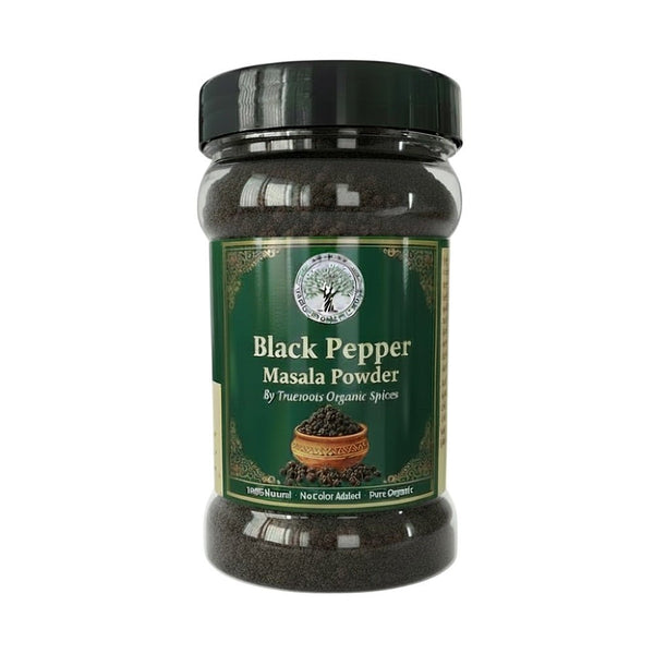 Trueroots Organic Spices 100% Pure Natural Black Pepper (Kali Mirch) Masala Powder - Trueroots Organic spices