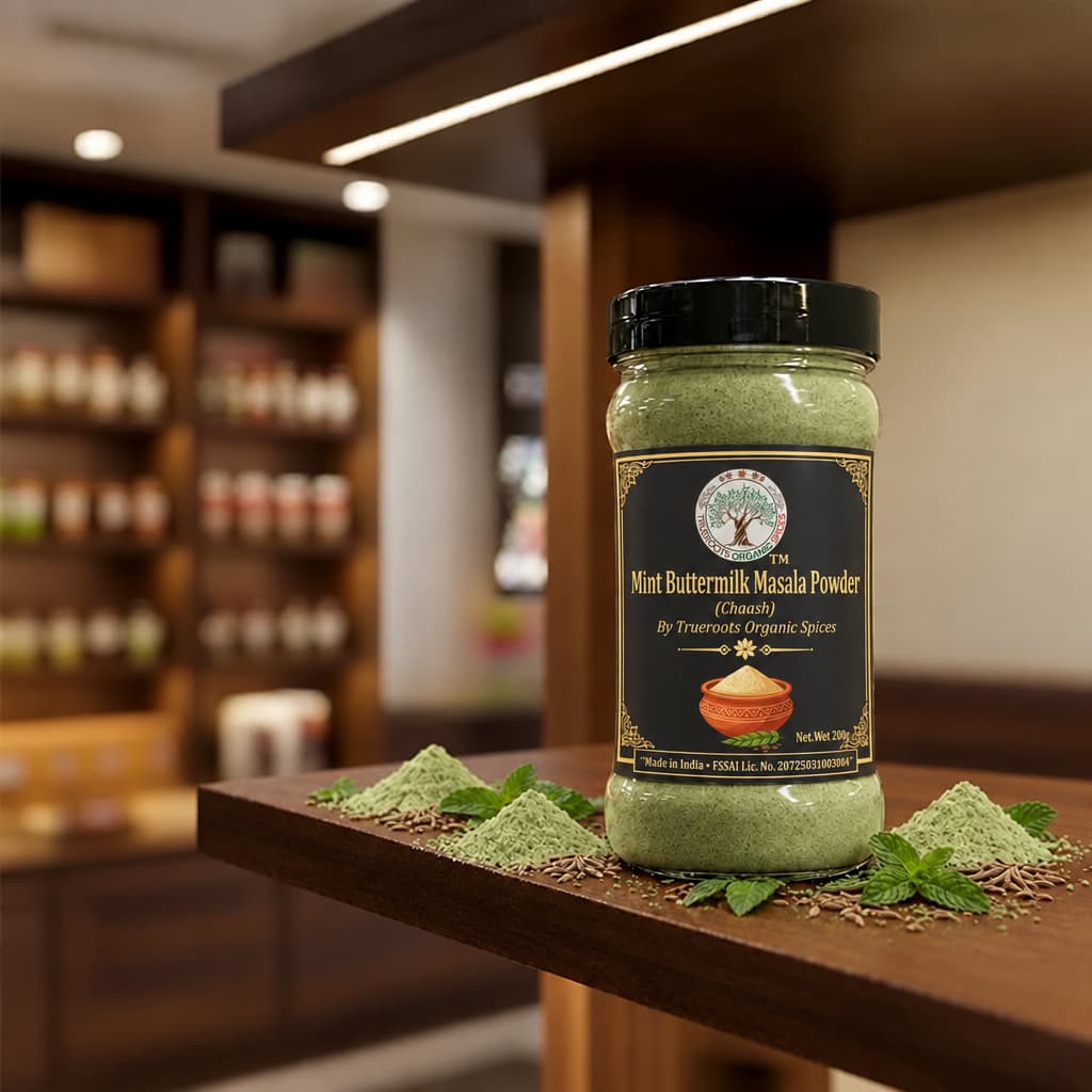 Trueroots Organic Spices Mint Chaas Buttermilk Masala Jar - Pack of 6 (Value Combo)