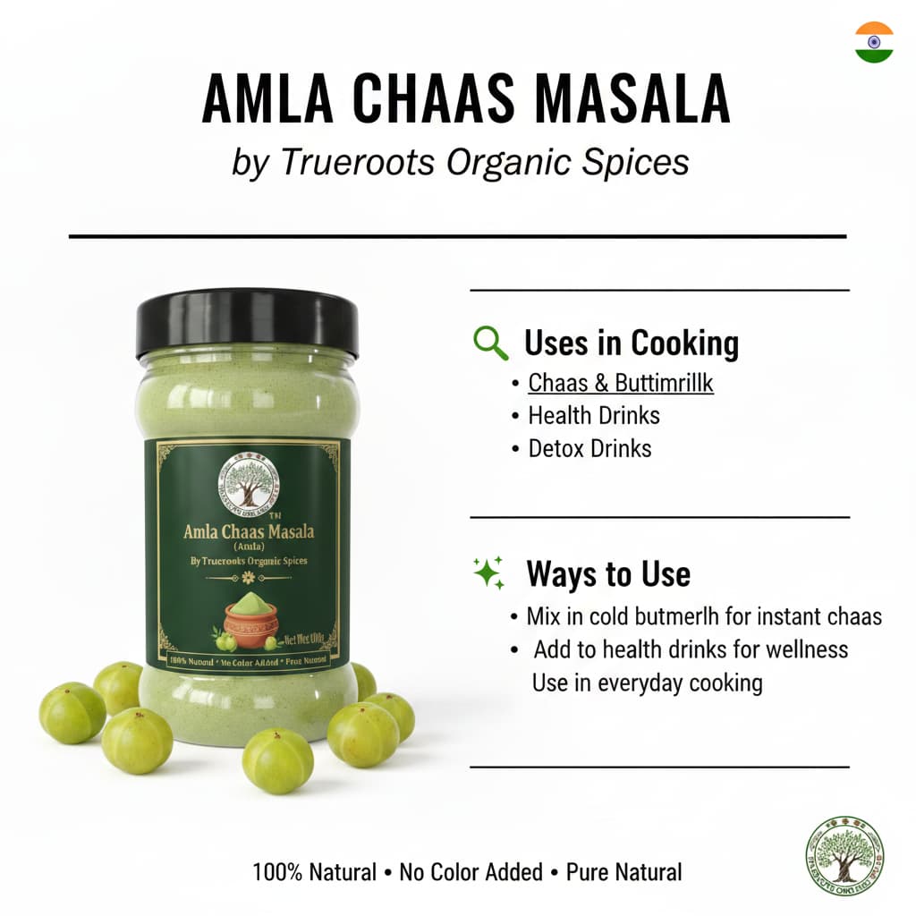 Trueroots Organic Spices Natural Spices Amla Chaas Masala | Amla Chhas | No Additives