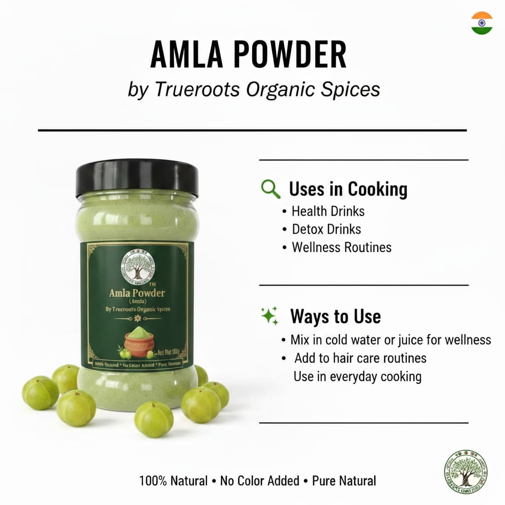 Trueroots Organic Spices Natural Spices Amla Powder | Amla | No Additives