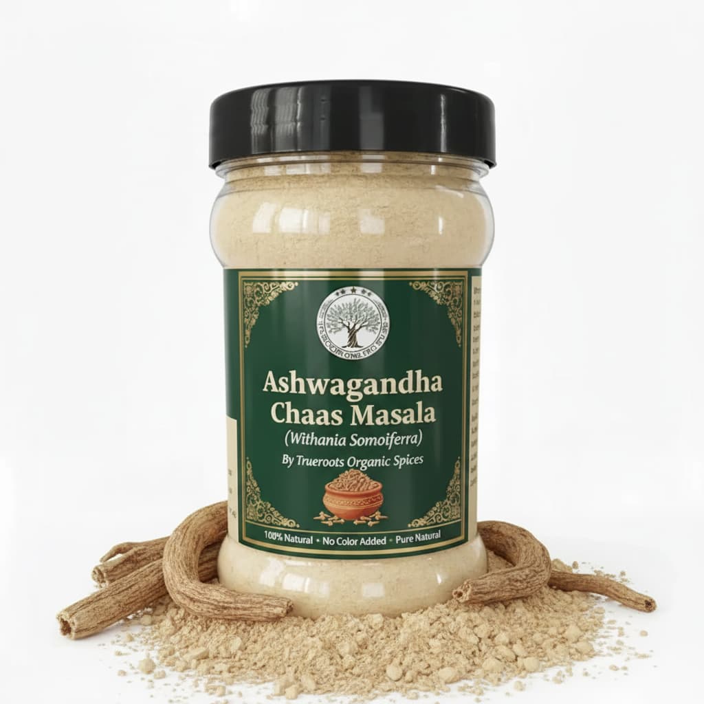 Trueroots Organic Spices Natural Spices Ashwagandha Chaas Masala Powder | Ashwagandha Chaas Mix | No Additives