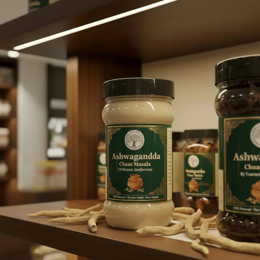 Trueroots Organic Spices Natural Spices Ashwagandha Chaas Masala Powder | Ashwagandha Chaas Mix | No Additives