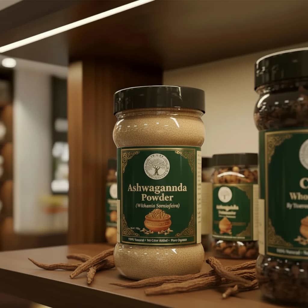 Trueroots Organic Spices Natural Spices Ashwagandha Powder | Withania Somnifera | No Additives