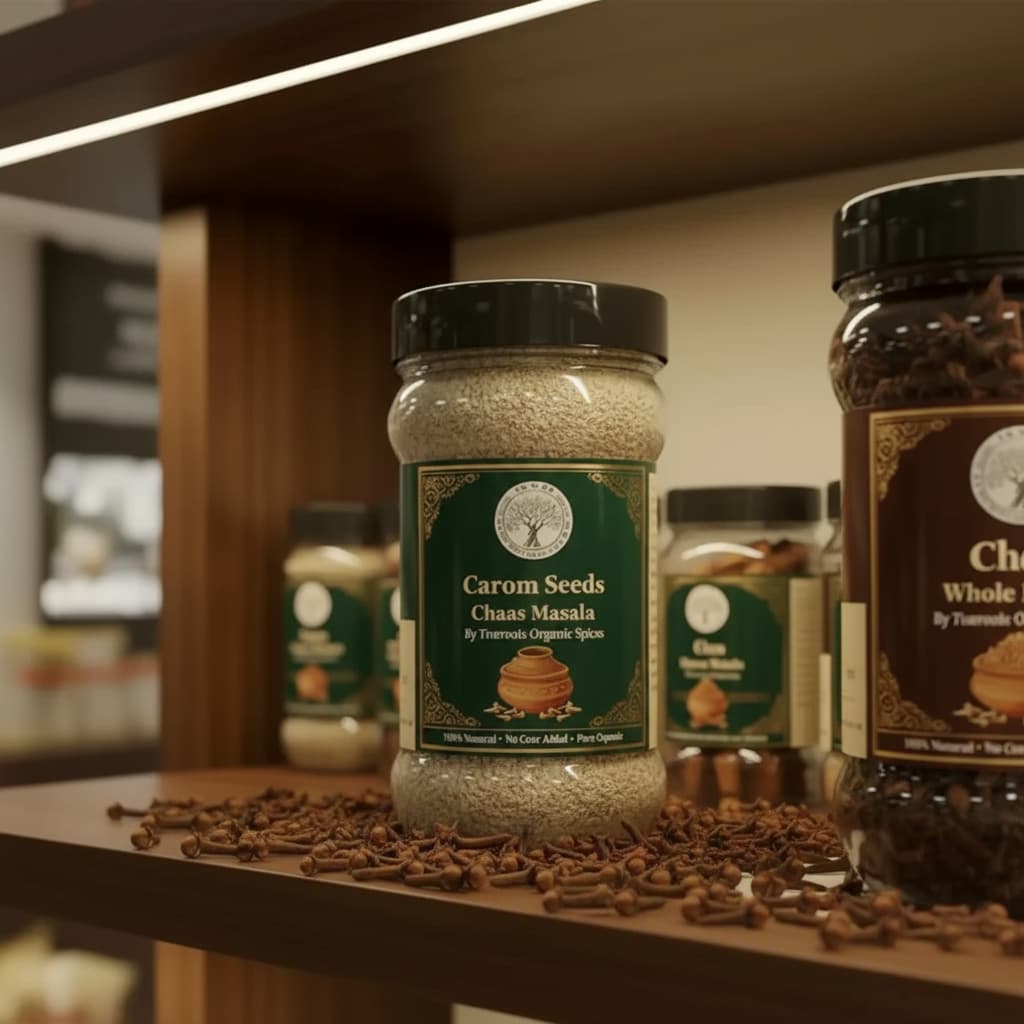 Trueroots Organic Spices Natural Spices Carom Seeds Chaas Masala Powder | Ajwain Chaas Mix | No Additives