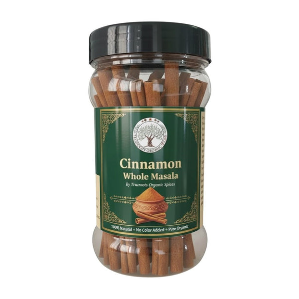 Trueroots Organic Spices 100% Pure Natural Cinnamon (Dalchini) Whole Masala 80g - Trueroots Organic spices