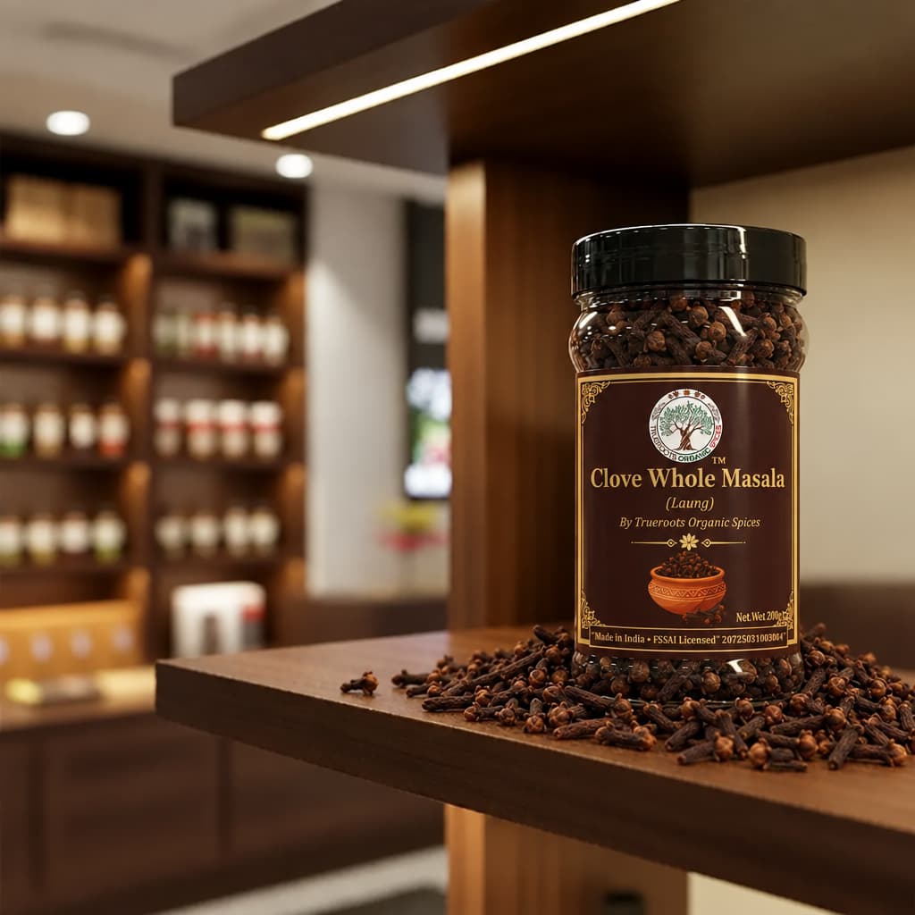Trueroots Organic Spices Clove Whole Masala Laung Jar