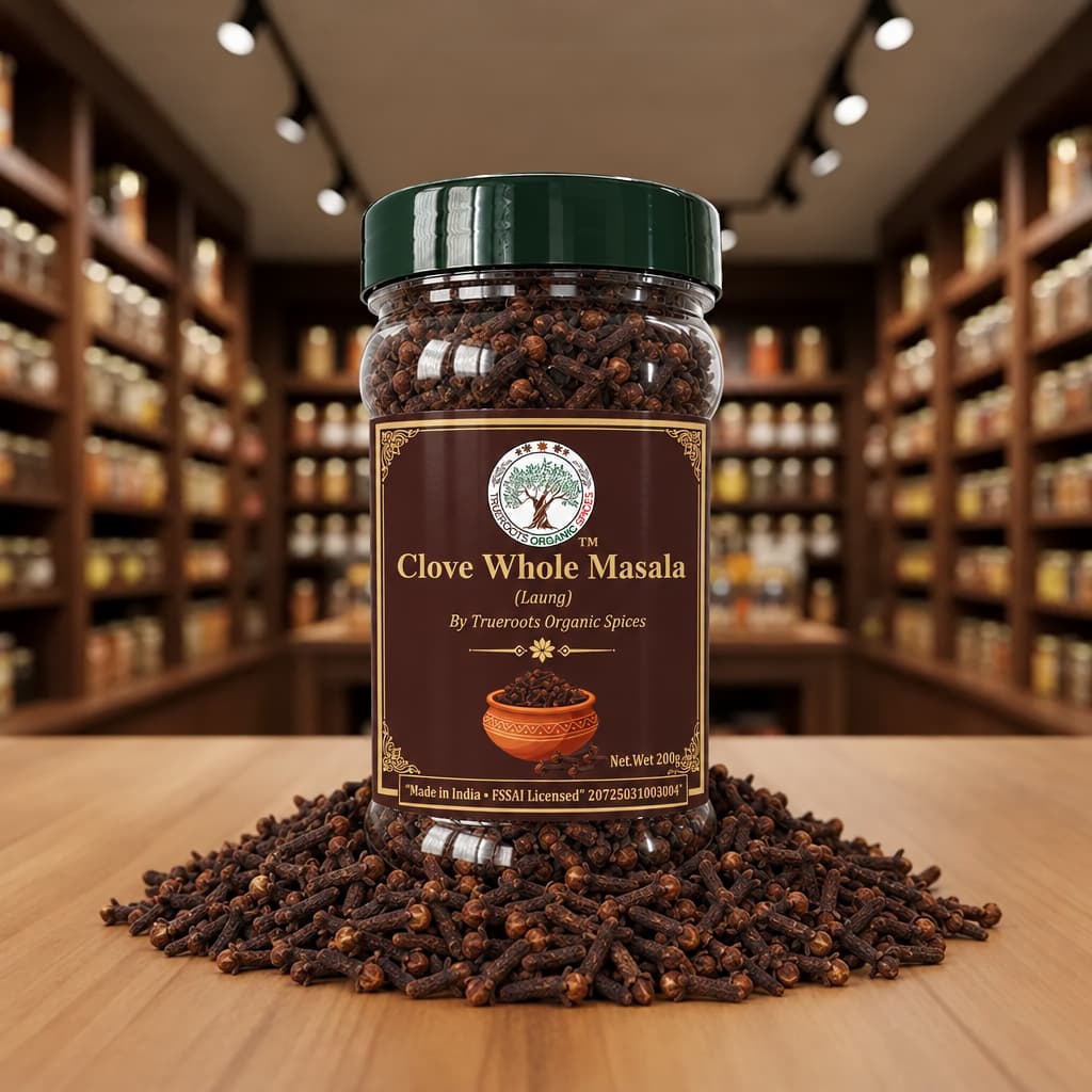 Trueroots Organic Spices Clove Whole Masala Laung Jar