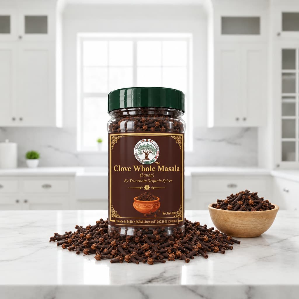 Trueroots Organic Spices Clove Whole Masala Laung Jar