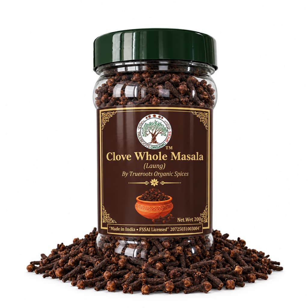 Trueroots Organic Spices Clove Whole Masala Laung Jar