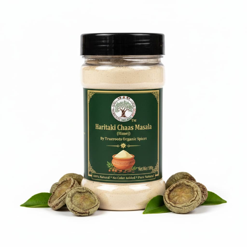 Trueroots Organic Spices Natural Spices Haritaki Chaas Masala Powder | Himej Chaas Mix | No Additives