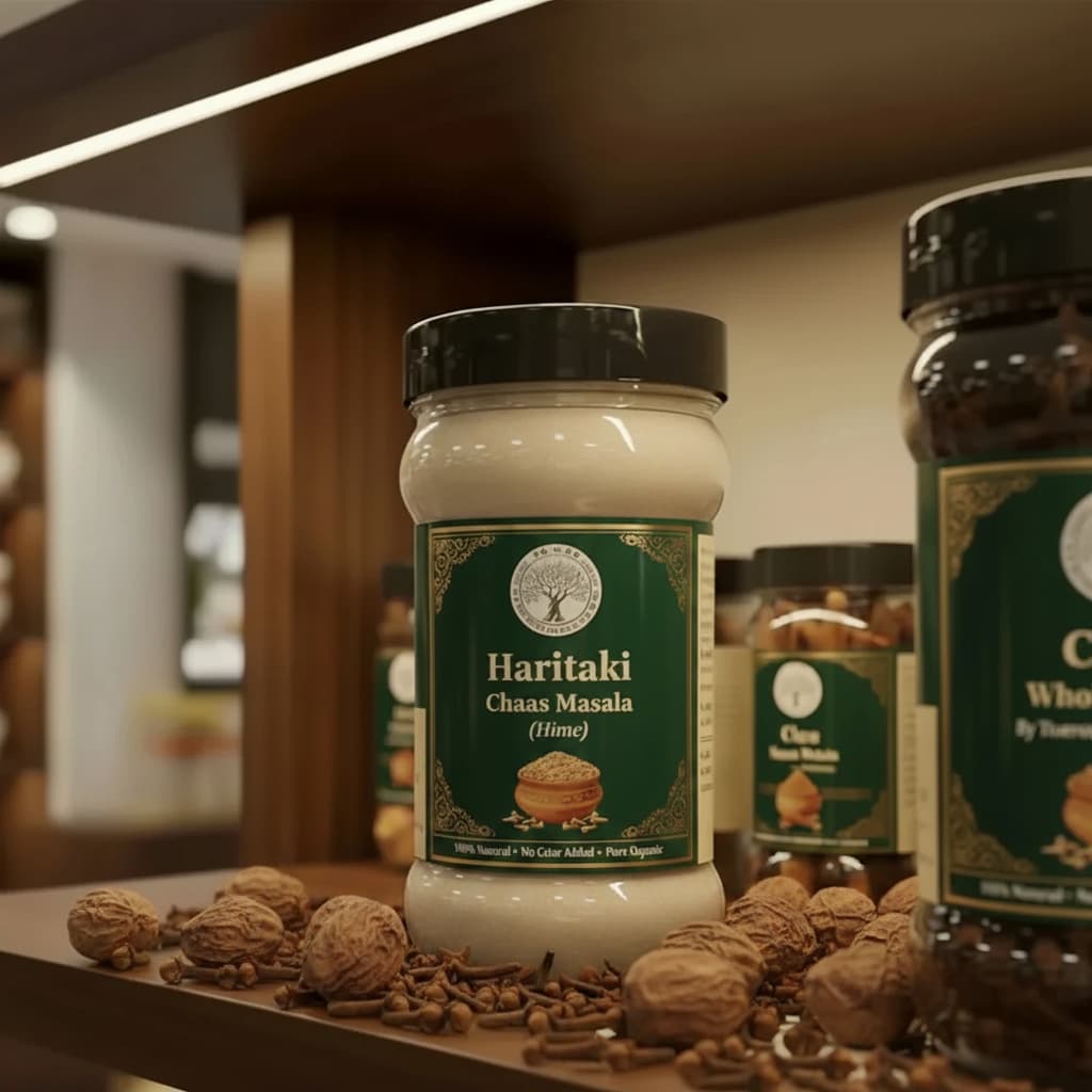 Trueroots Organic Spices Natural Spices Haritaki Chaas Masala Powder | Himej Chaas Mix | No Additives