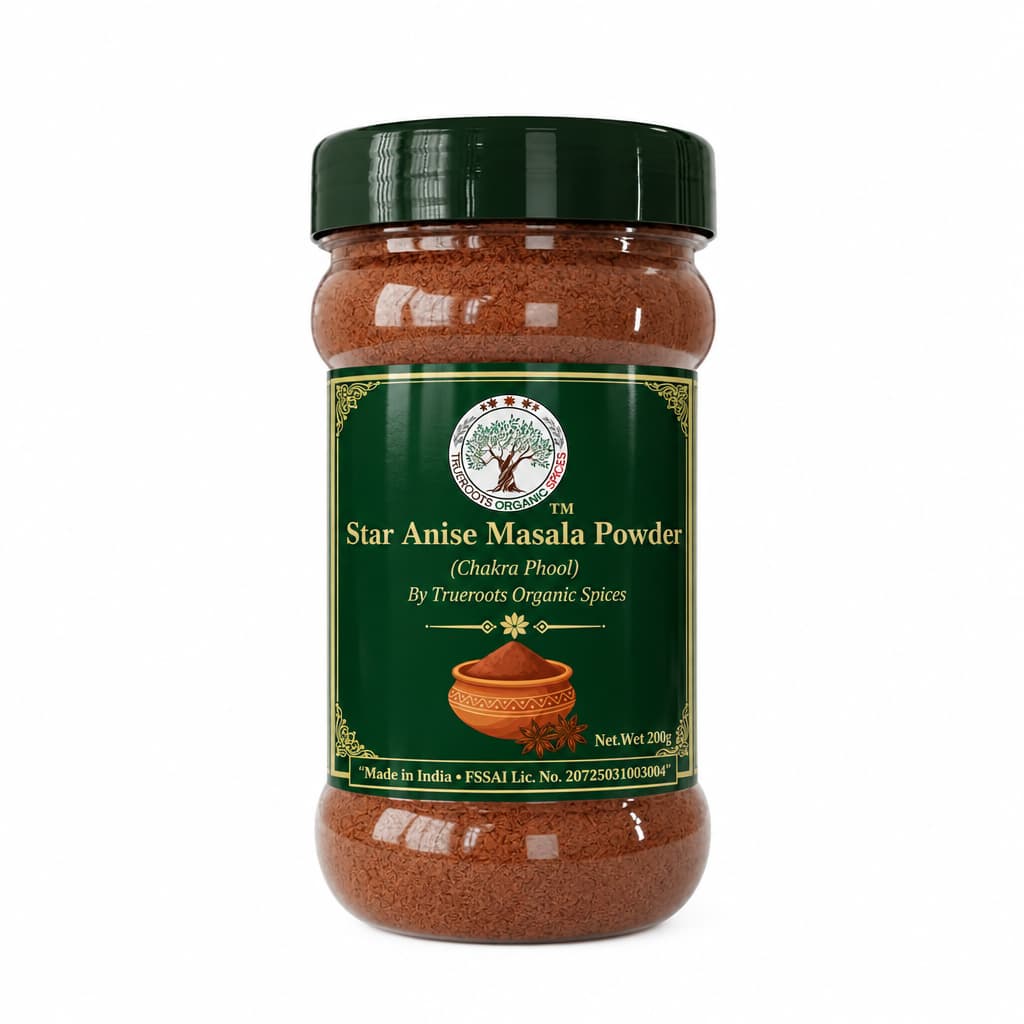 Trueroots Organic Spices Star Anise Masala Powder Chakra Phool Jar