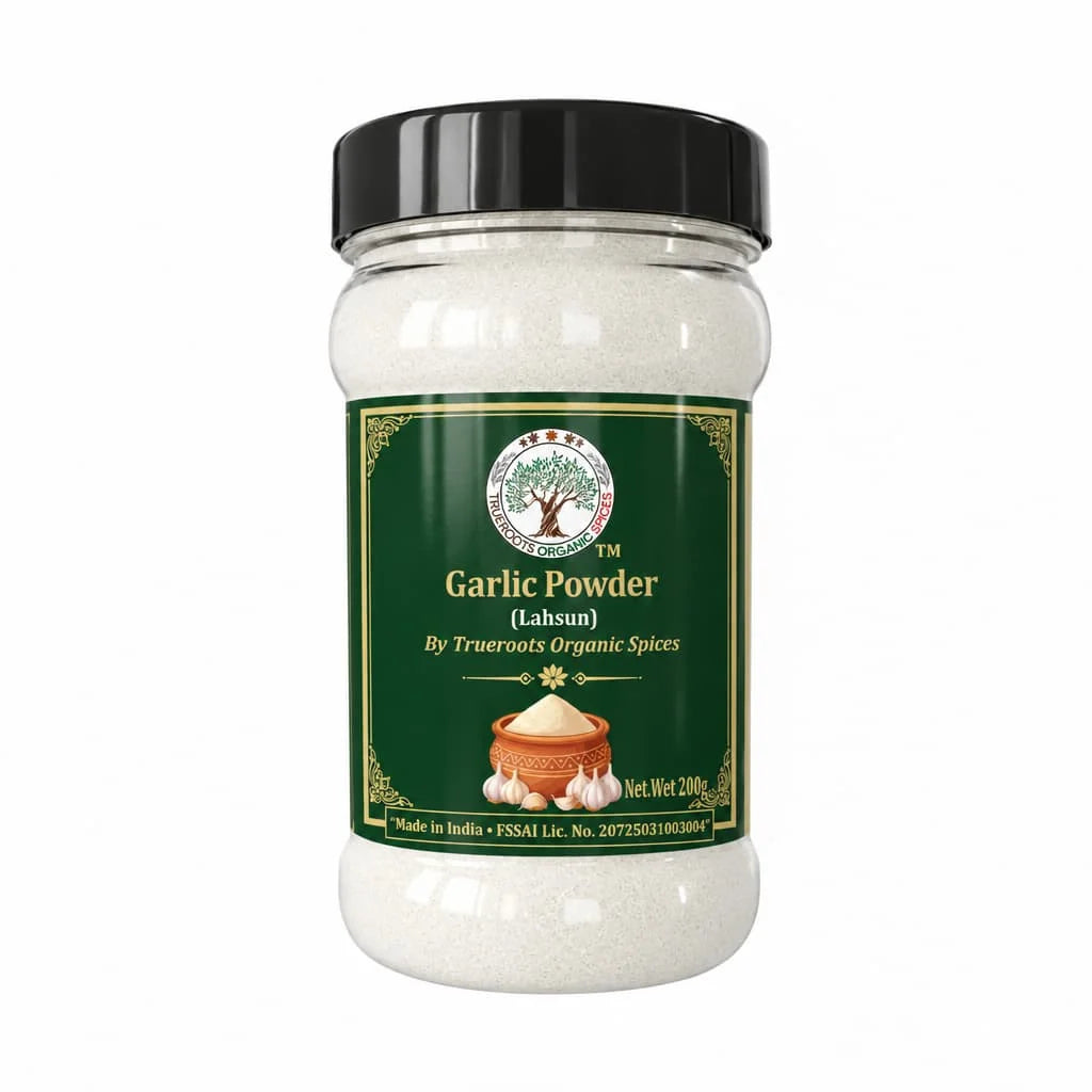 Trueroots Organic Spices Garlic Powder Lahsun Jar