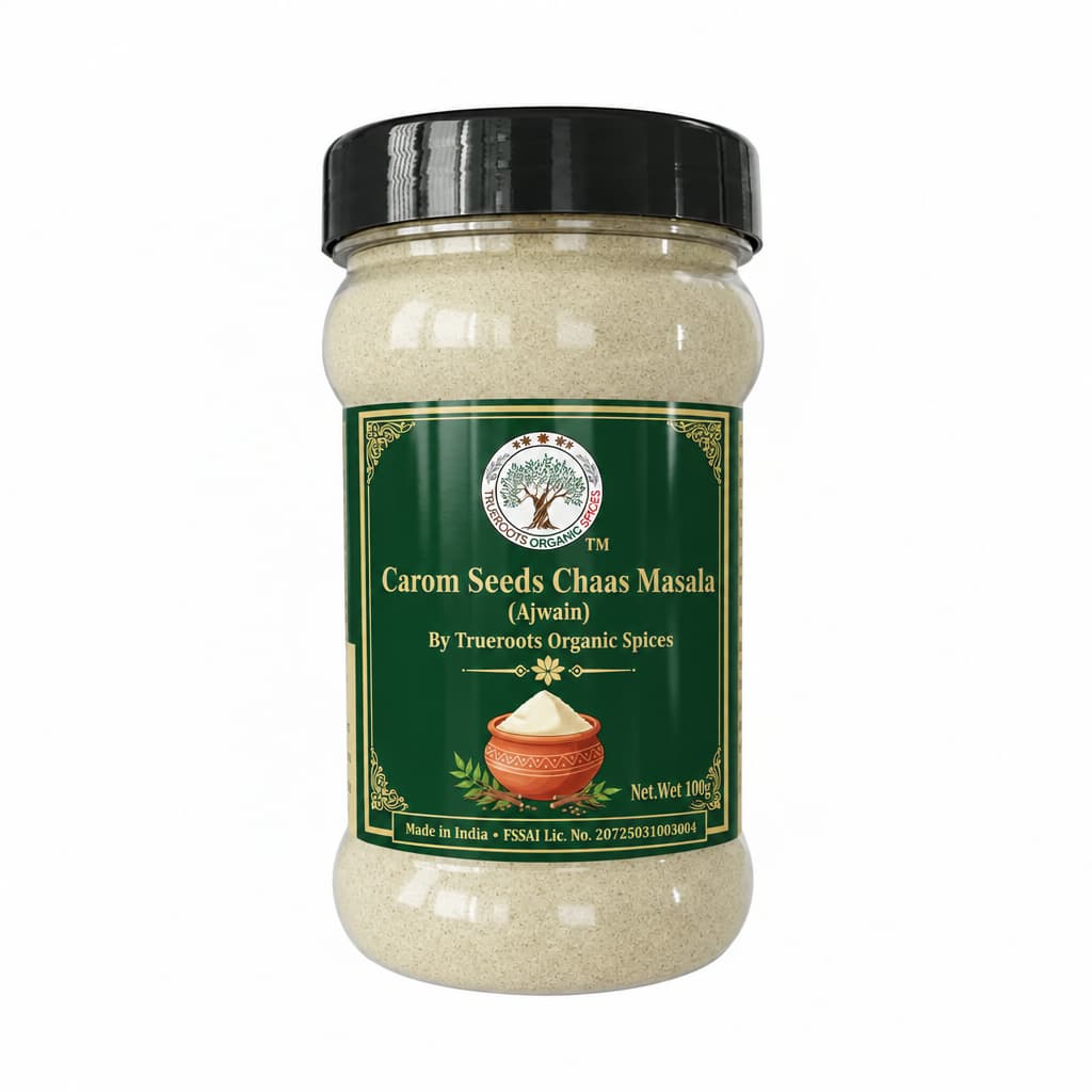 Trueroots Organic Spices Carom Seeds Chaas Masala Ajwain Jar - Buttermilk Seasoning Blend