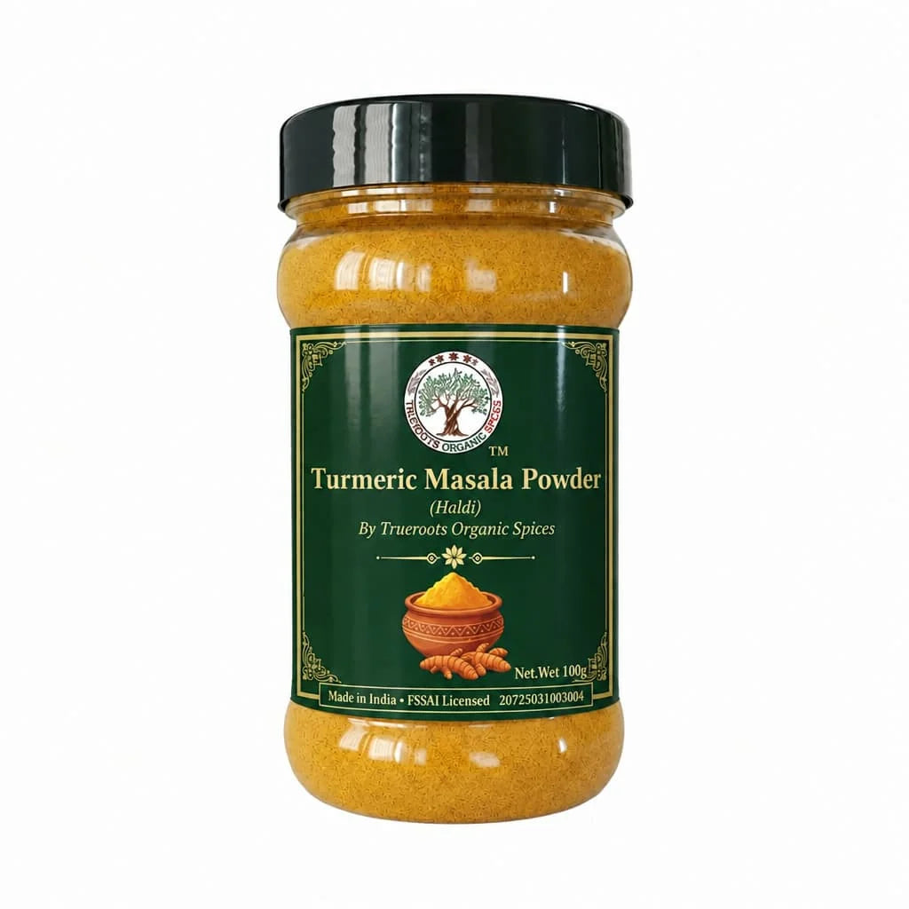 Trueroots Organic Spices Turmeric Masala Powder Haldi Jar