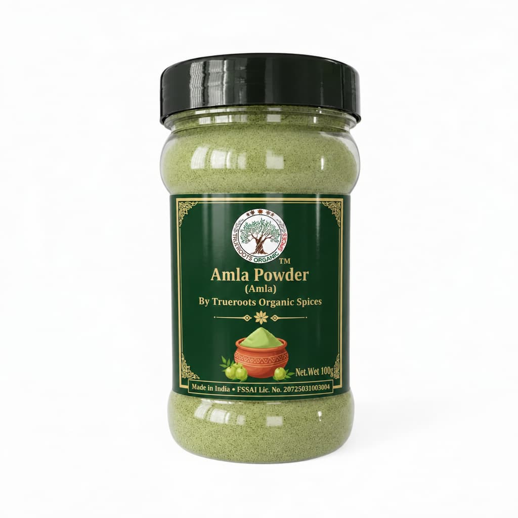 Trueroots Organic Spices Amla Powder Jar