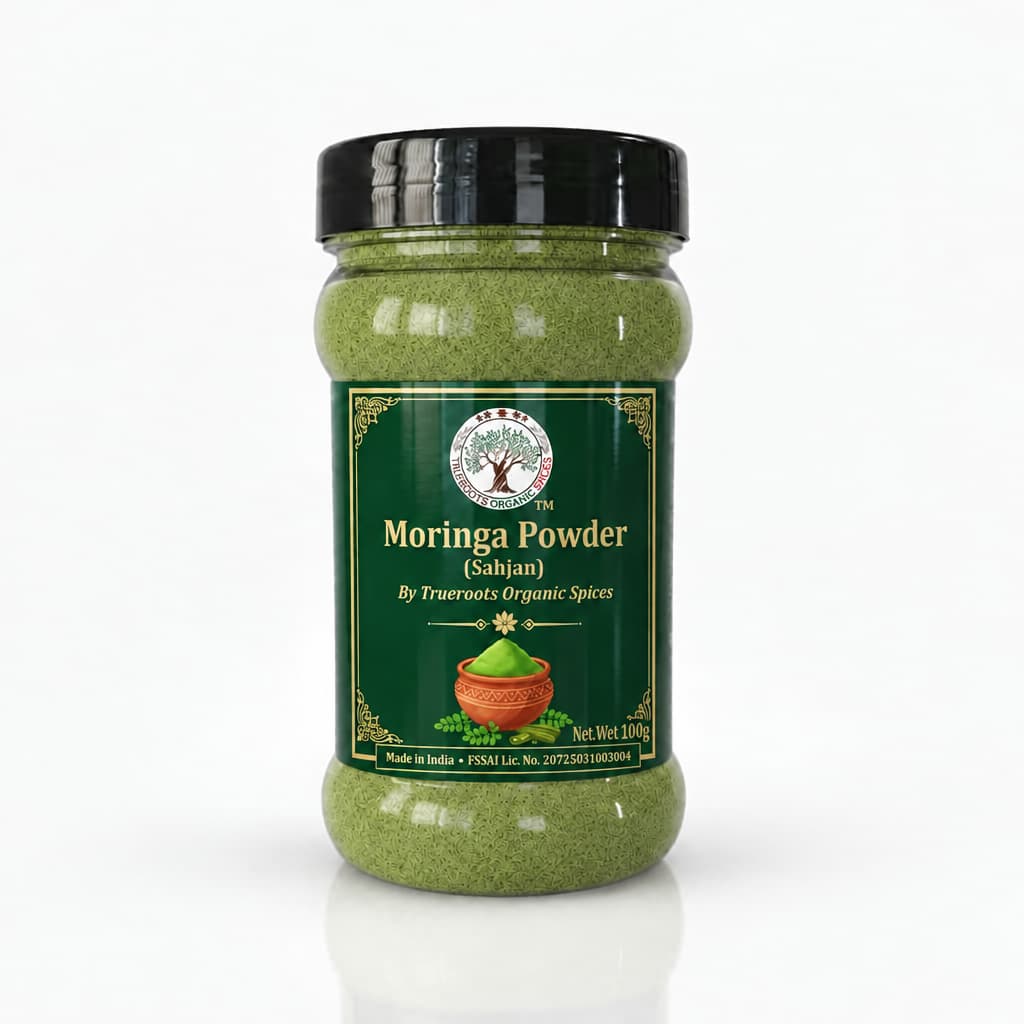 Trueroots Organic Spices Moringa Powder Sahjan Jar
