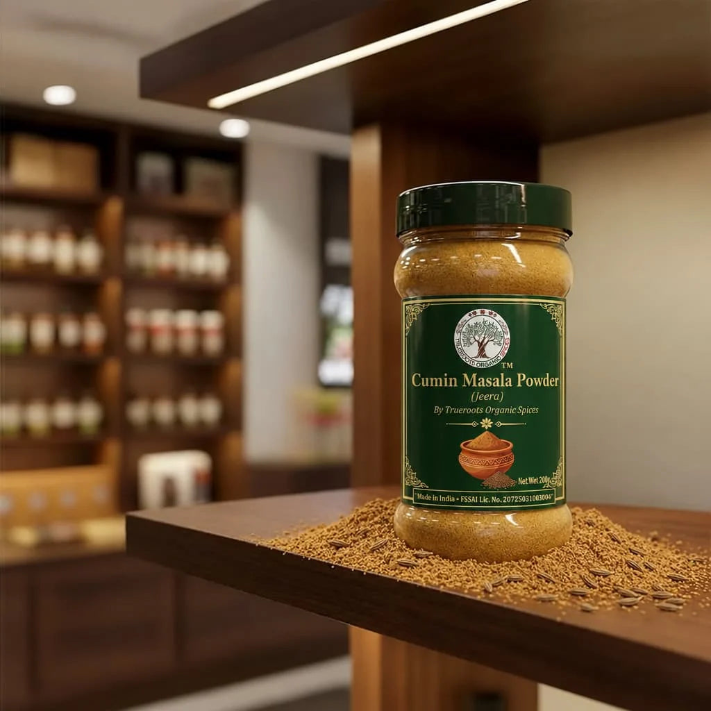 Trueroots Organic Spices Cumin Masala Powder Jeera Jar