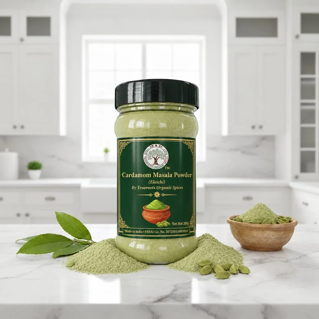 Trueroots Organic Spices Cardamom Masala Powder Elaichi Jar