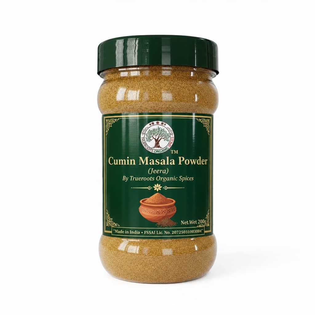 Trueroots Organic Spices Cumin Masala Powder Jeera Jar