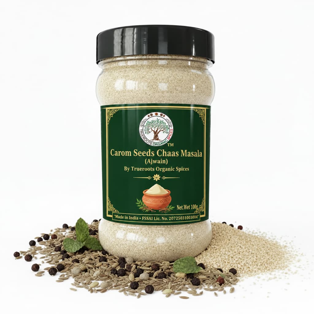 Trueroots Organic Spices Carom Seeds Chaas Masala Ajwain Jar - Buttermilk Seasoning Blend