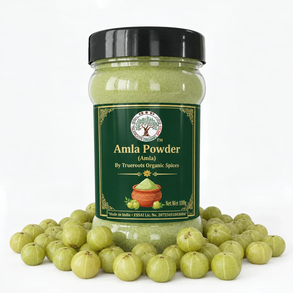 Trueroots Organic Spices Amla Powder Jar