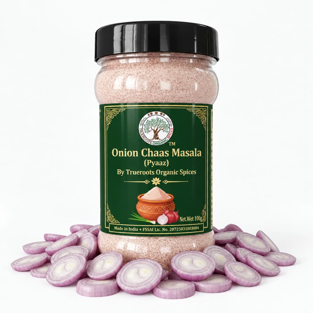 Trueroots Organic Spices Onion Chaas Masala Pyaaz Jar - Buttermilk Seasoning Blend