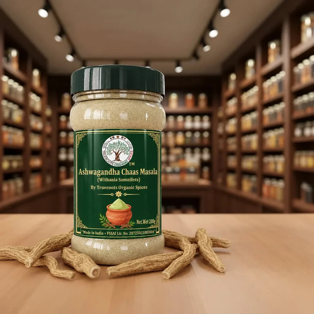 Trueroots Organic Spices Ashwagandha Chaas Masala Jar - Buttermilk Seasoning Blend
