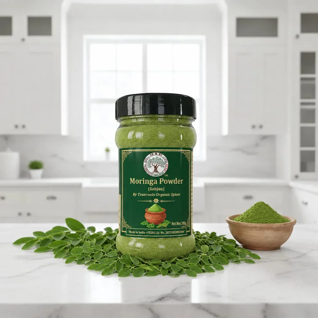 Trueroots Organic Spices Moringa Powder Sahjan Jar