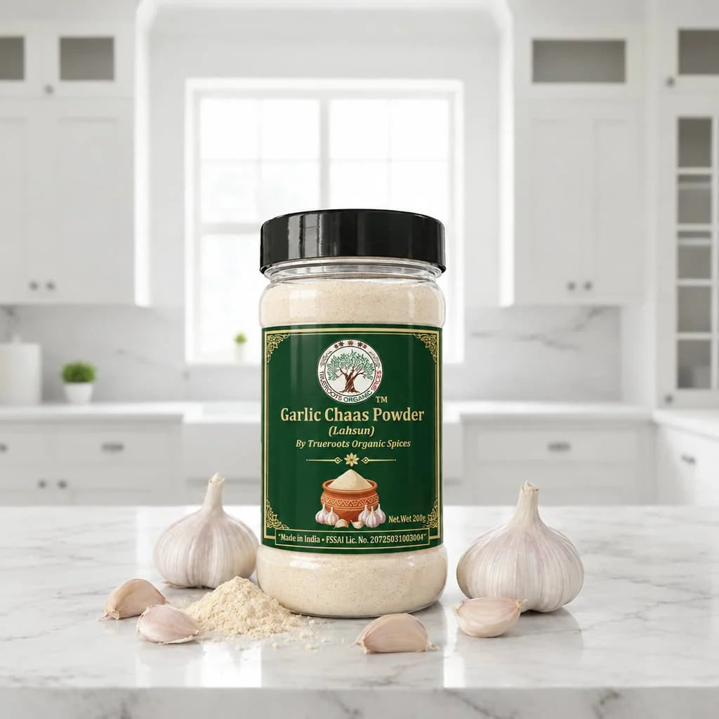 Trueroots Organic Spices Garlic Chaas Powder Lahsun Jar - Buttermilk Seasoning Blend