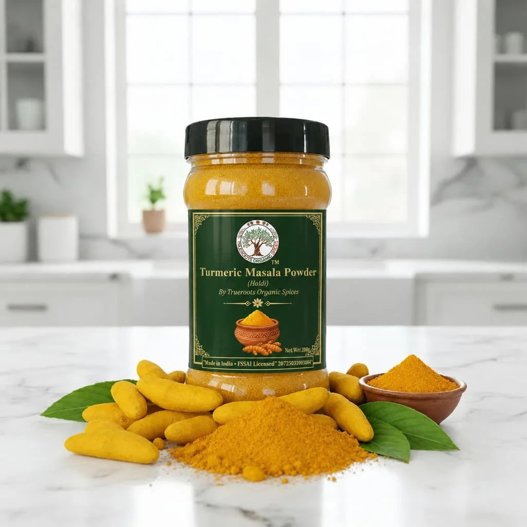 Trueroots Organic Spices Turmeric Masala Powder Haldi Jar