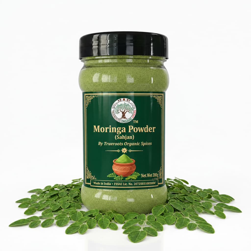 Trueroots Organic Spices Moringa Powder Sahjan Jar