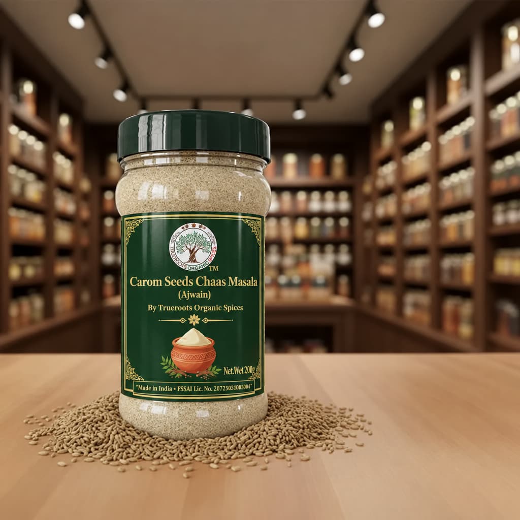 Trueroots Organic Spices Carom Seeds Chaas Masala Ajwain Jar - Buttermilk Seasoning Blend