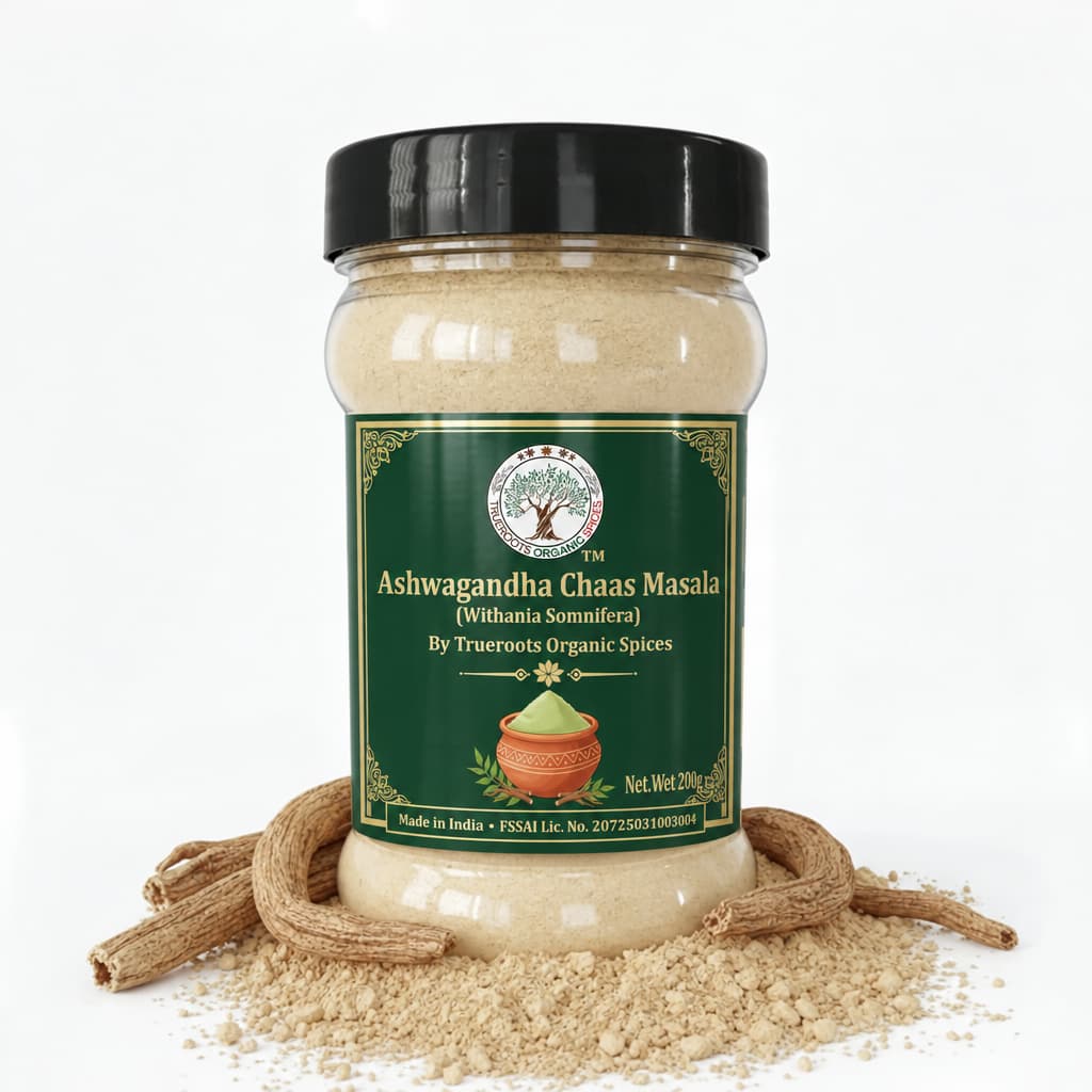 Trueroots Organic Spices Ashwagandha Chaas Masala Jar - Buttermilk Seasoning Blend