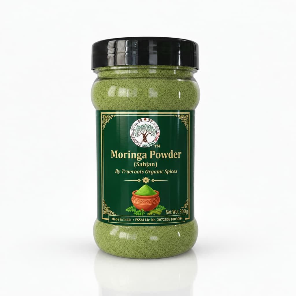 Trueroots Organic Spices Moringa Powder Sahjan Jar