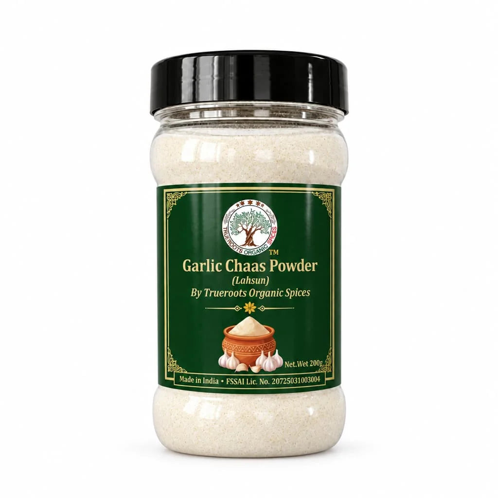 Trueroots Organic Spices Garlic Chaas Powder Lahsun Jar - Buttermilk Seasoning Blend