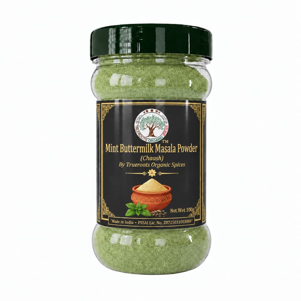 Trueroots Organic Spices Mint Buttermilk Masala Powder Chaash Jar
