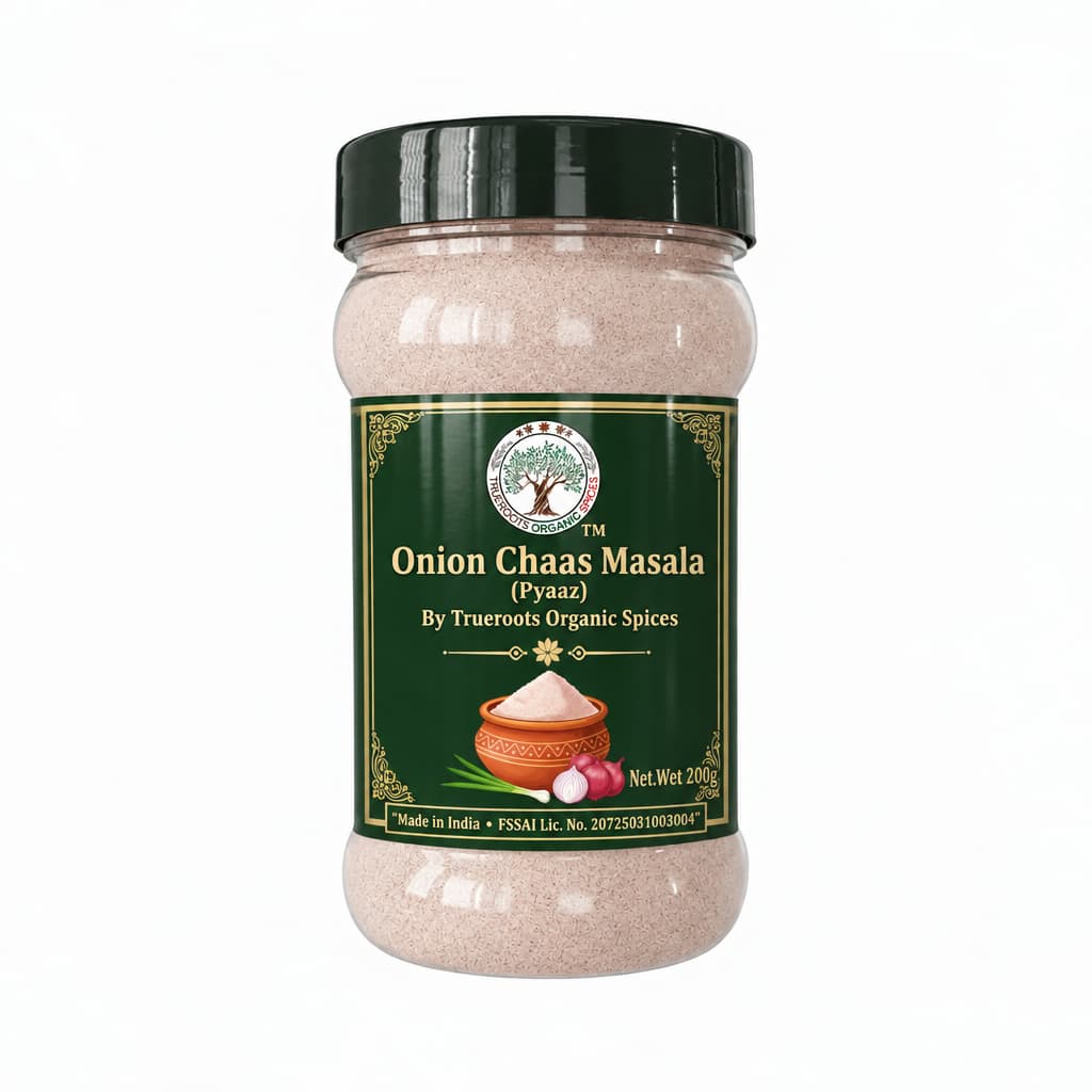 Trueroots Organic Spices Onion Chaas Masala Pyaaz Jar - Buttermilk Seasoning Blend