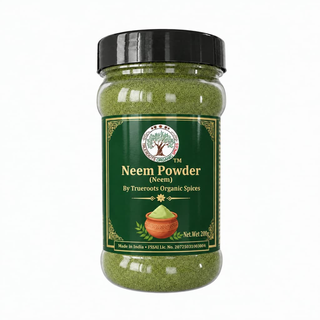 Trueroots Organic Spices Neem Powder Jar