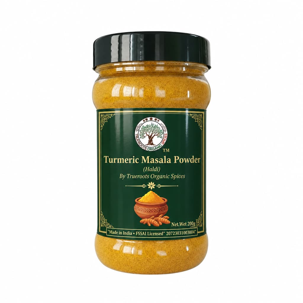 Trueroots Organic Spices Turmeric Masala Powder Haldi Jar