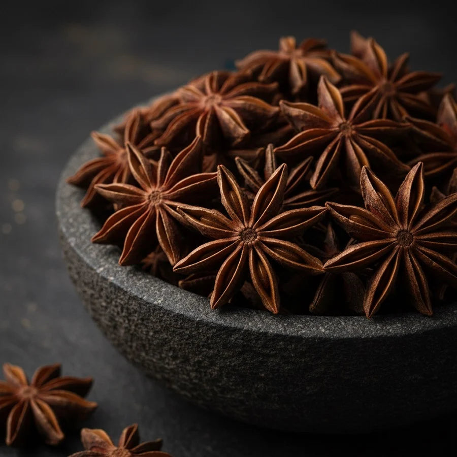 Trueroots Organic Spices Star Anise Whole Masala Chaka Phool Jar 140g