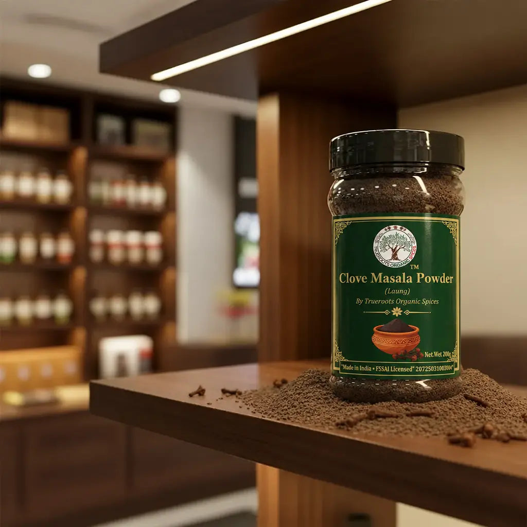 Trueroots Organic Spices Clove Masala Powder Laung Jar