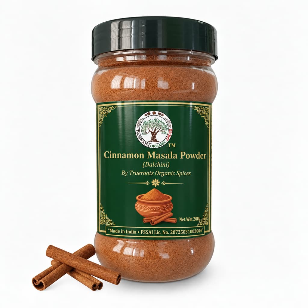 Trueroots Organic Spices Cinnamon Masala Powder Dalchini Jar