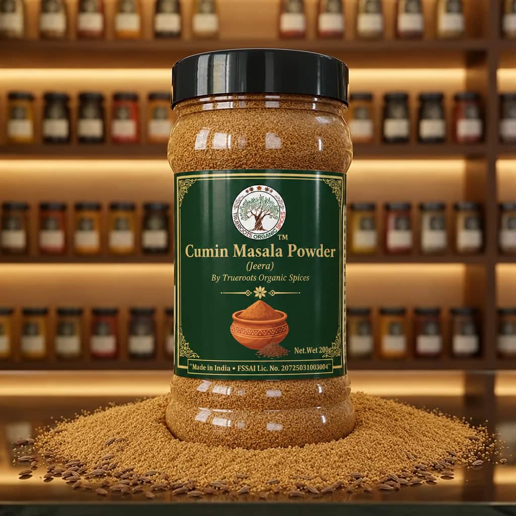 Trueroots Organic Spices Cumin Masala Powder Jeera Jar