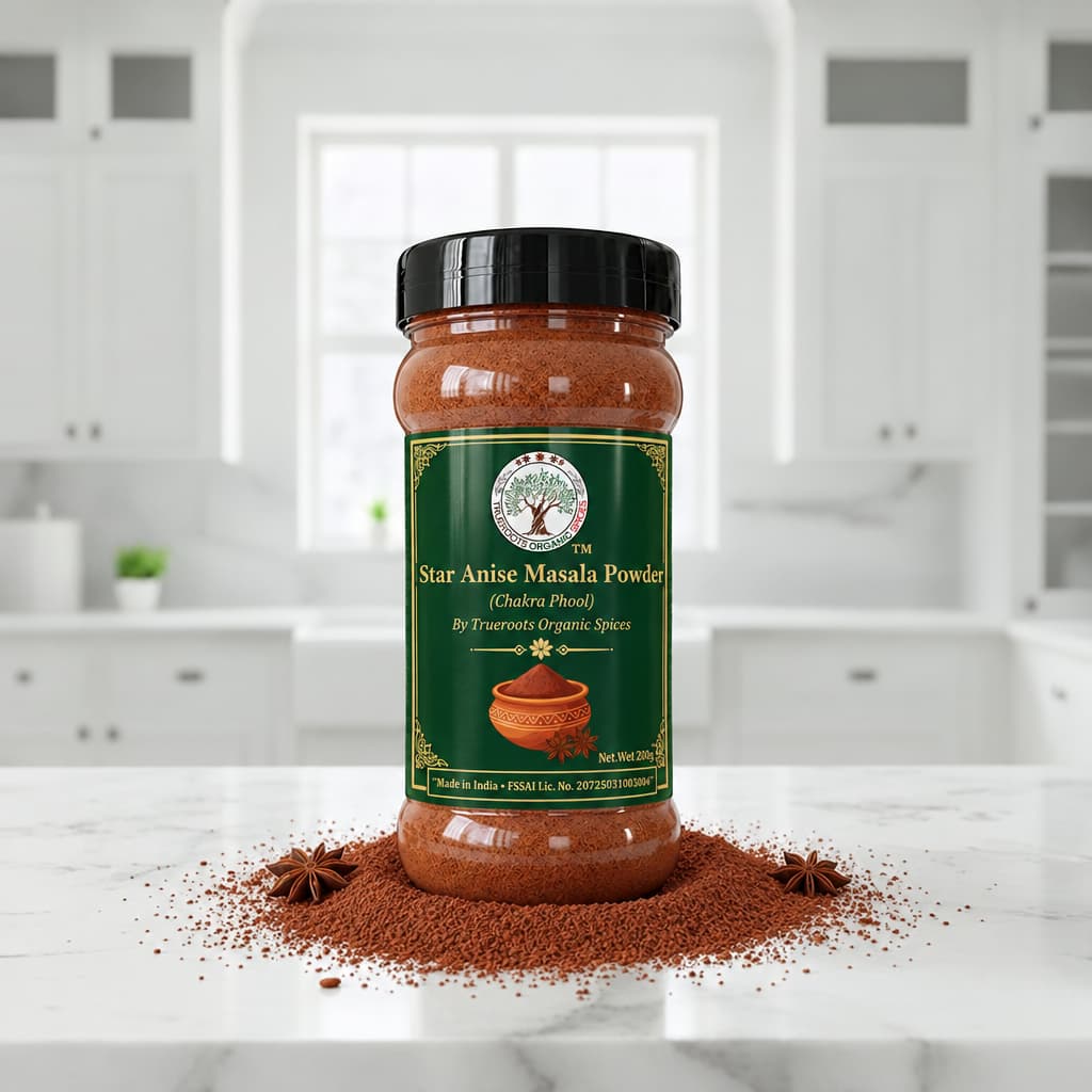 Trueroots Organic Spices Star Anise Masala Powder Chakra Phool Jar