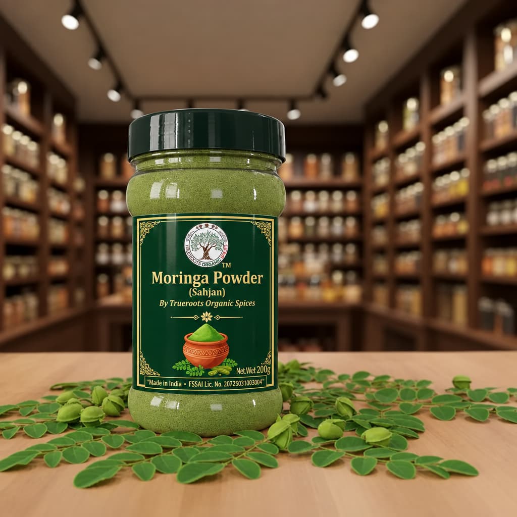 Trueroots Organic Spices Moringa Powder Sahjan Jar