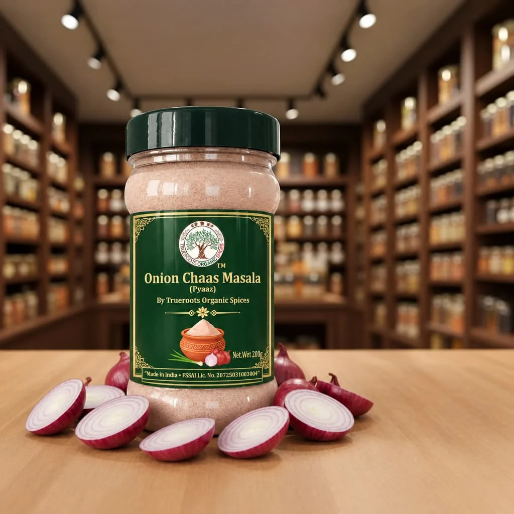 Trueroots Organic Spices Onion Chaas Masala Pyaaz Jar - Buttermilk Seasoning Blend