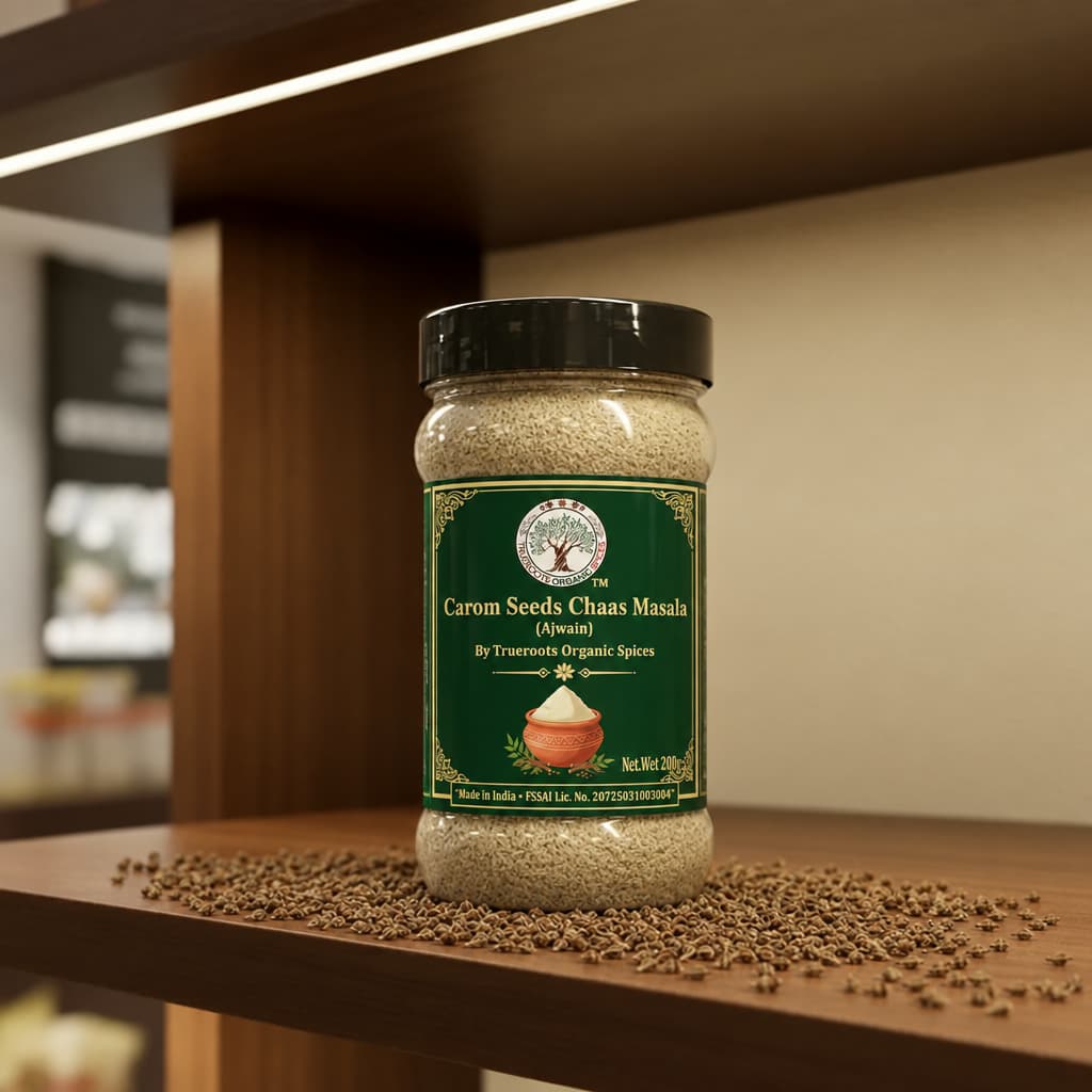 Trueroots Organic Spices Carom Seeds Chaas Masala Ajwain Jar - Buttermilk Seasoning Blend
