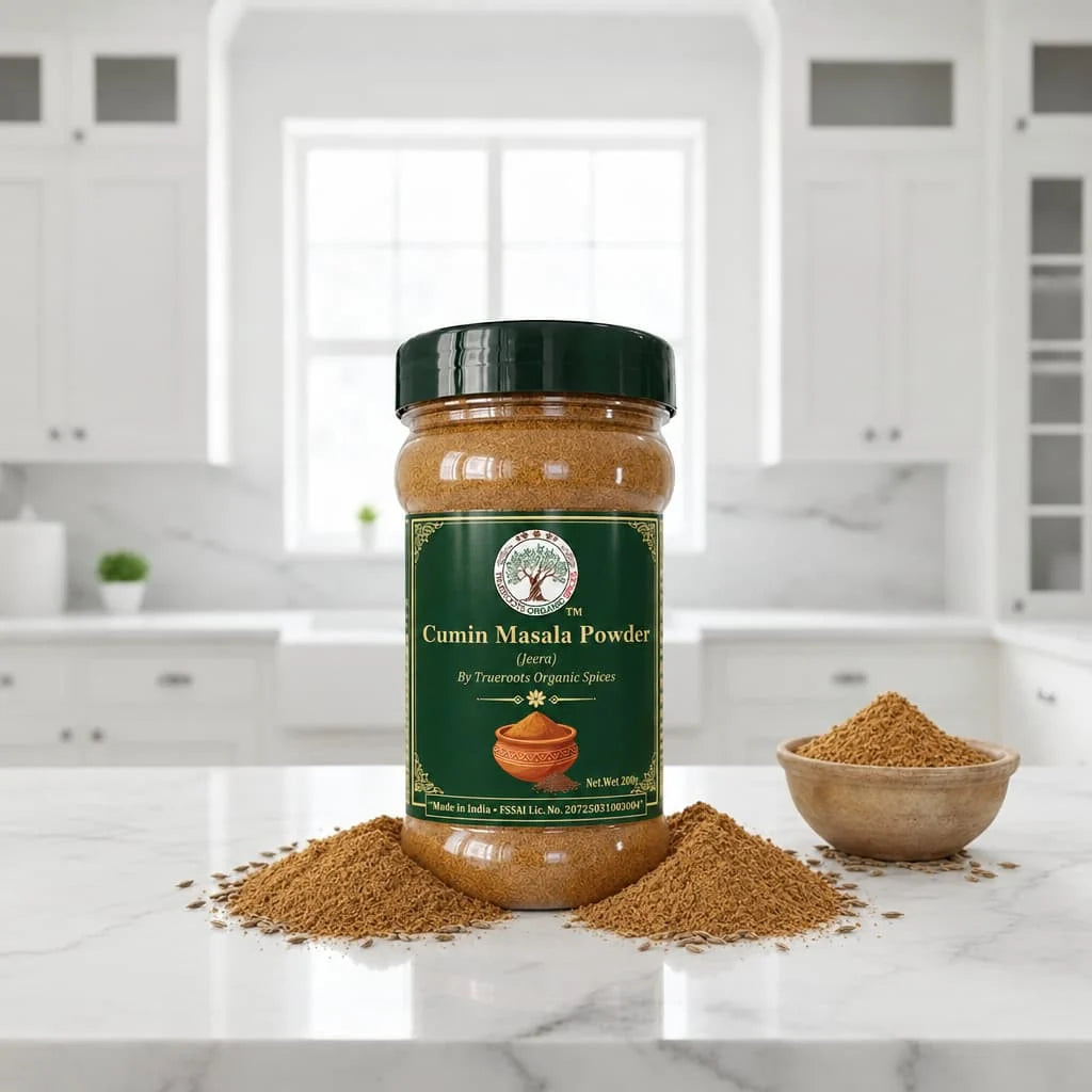 Trueroots Organic Spices Cumin Masala Powder Jeera Jar