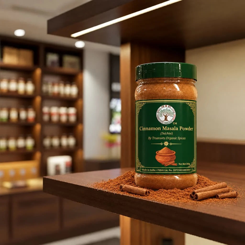 Trueroots Organic Spices Cinnamon Masala Powder Dalchini Jar